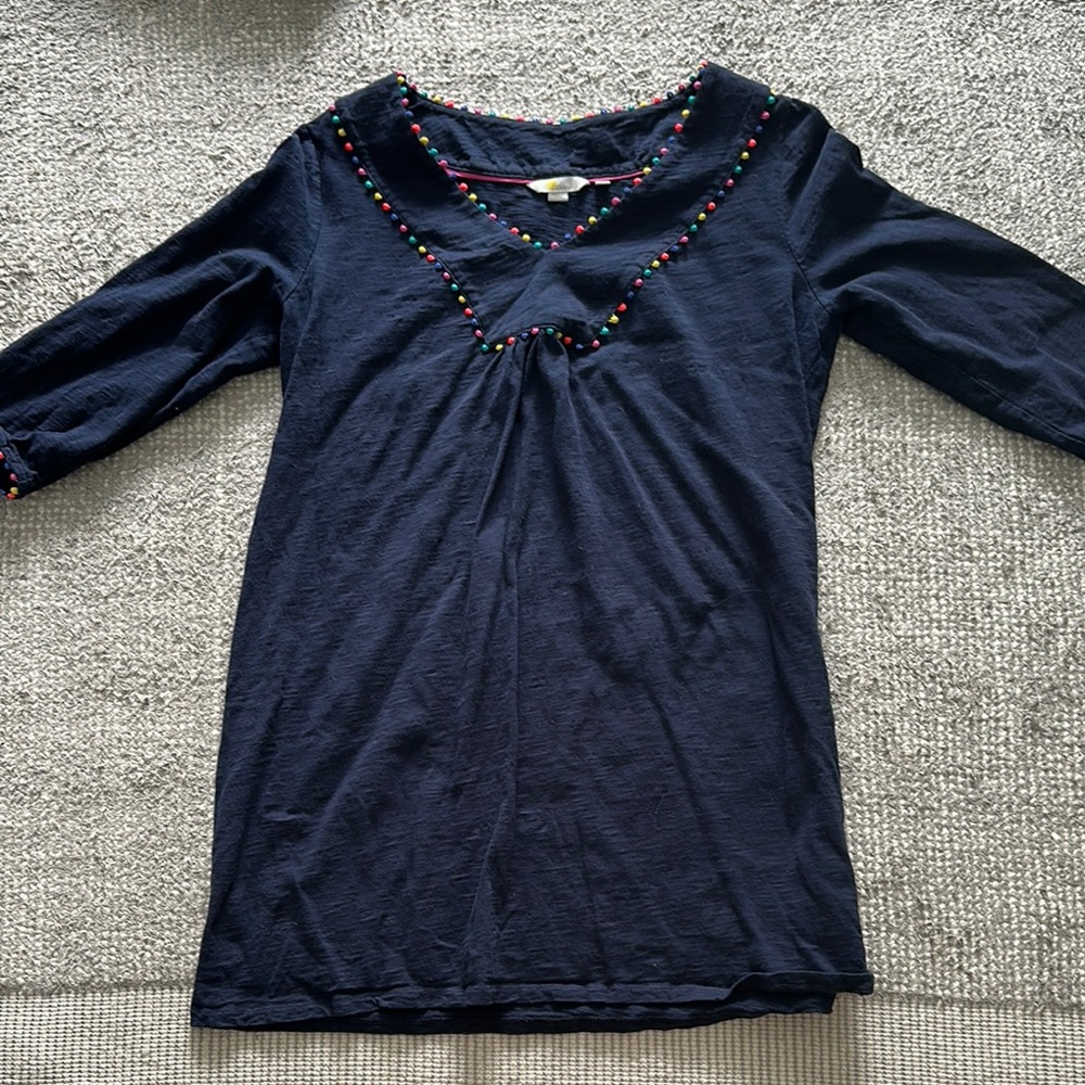 Boden Blue Long Sleeve Dress